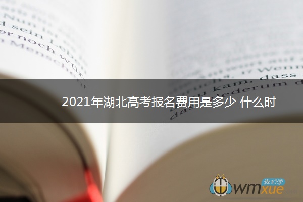 2021年湖北高考报名费用是多少 什么时候缴费