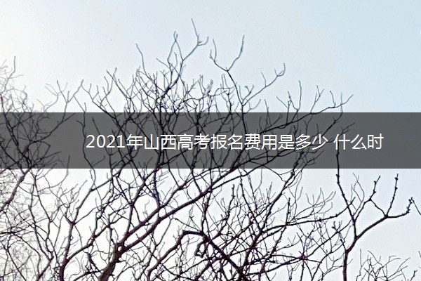 2021年山西高考报名费用是多少 什么时候缴费
